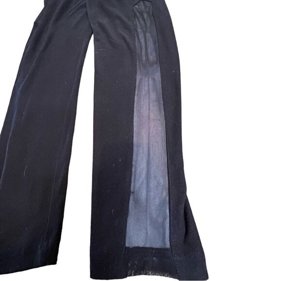 Black XL Sheer Panel Active Leggings - No Boundaries - Picture 1 of 5
